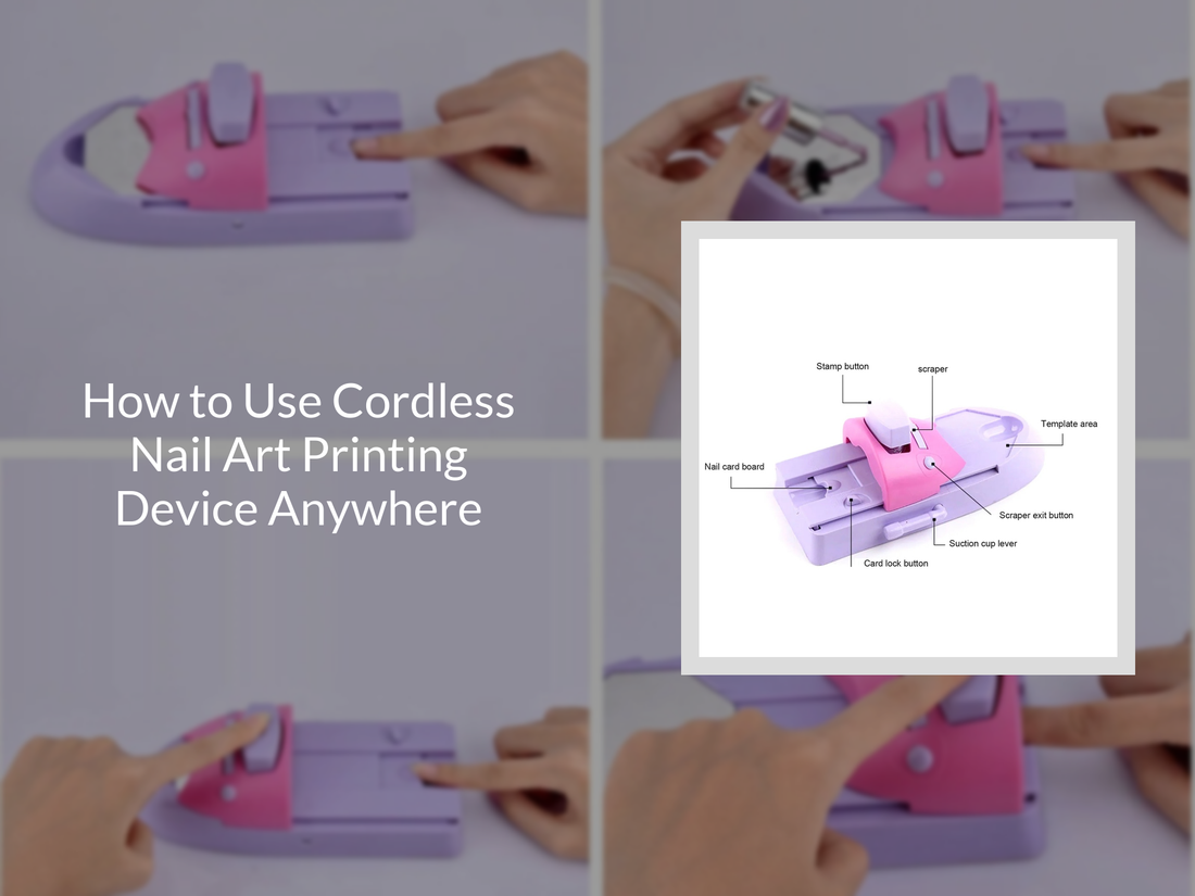 How to Use Cordless Nail Art Printing Device Anywhere