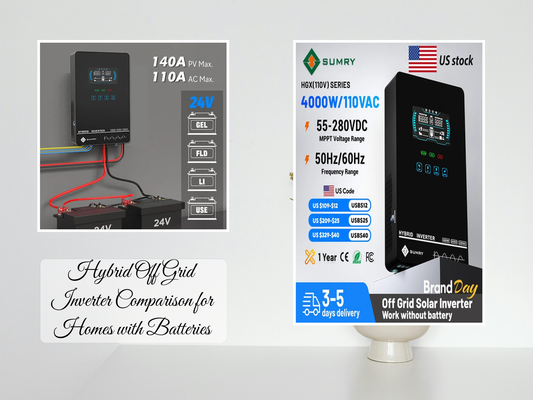 Hybrid Off Grid Inverter Comparison for Homes with Batteries