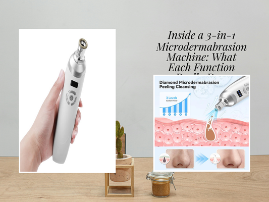 Inside a 3-in-1 Microdermabrasion Machine: What Each Function Really Does