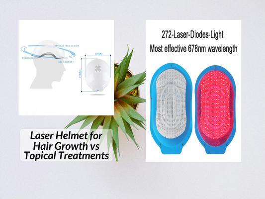 Laser Helmet for Hair Growth vs Topical Treatments