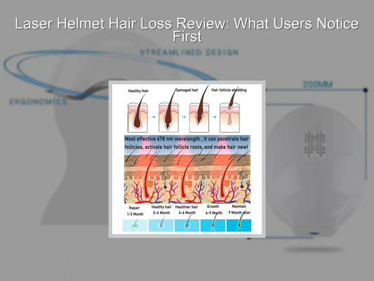 Laser Helmet Hair Loss Review: What Users Notice First