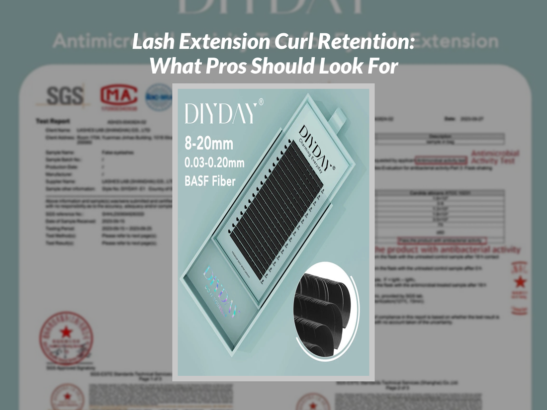 Lash Extension Curl Retention: What Pros Should Look For
