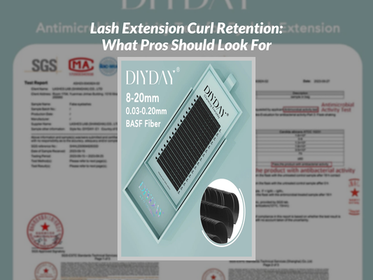 Lash Extension Curl Retention: What Pros Should Look For