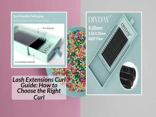 Lash Extensions Curl Guide: How to Choose the Right Curl