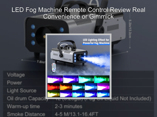LED Fog Machine Remote Control Review Real Convenience or Gimmick