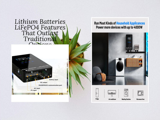 Lithium Batteries LiFePO4 Features That Outlast Traditional Options