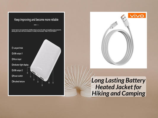 Long Lasting Battery Heated Jacket for Hiking and Camping