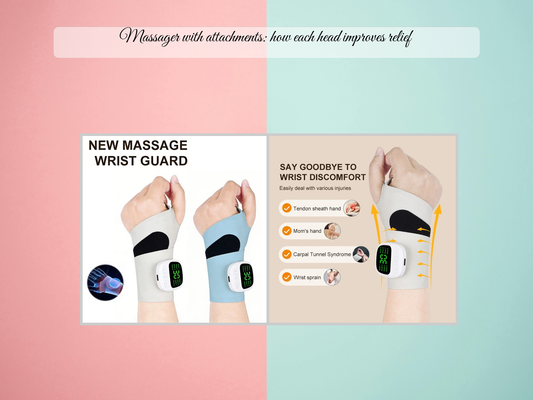 Massager with attachments: how each head improves relief
