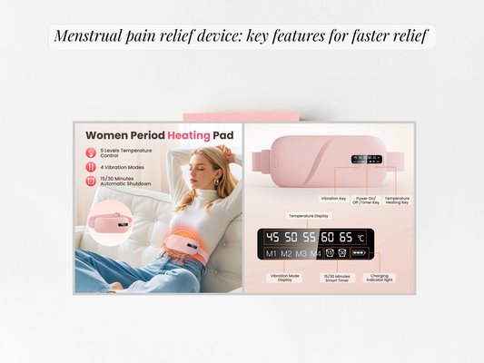 Menstrual pain relief device: key features for faster relief