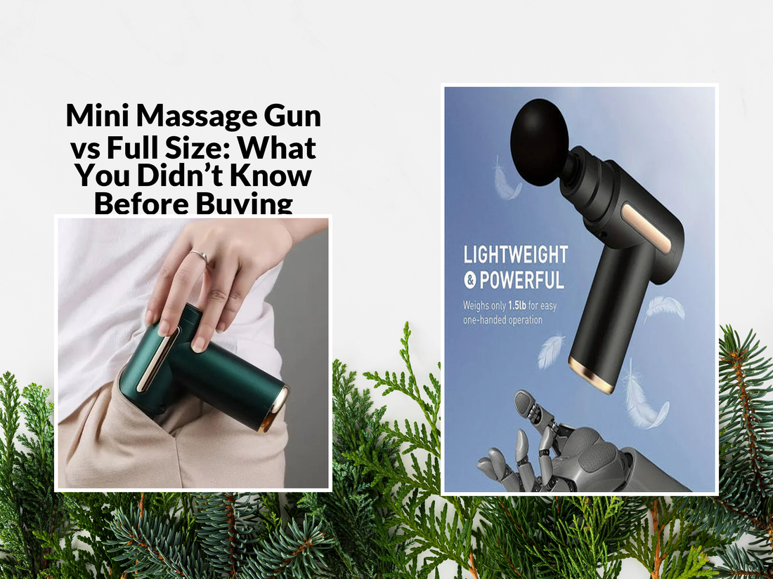 mini massage gun vs full size comparison