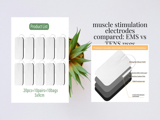 muscle stimulation electrodes compared: EMS vs TENS uses