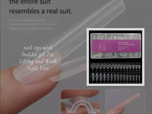 nail tips with builder gel: Fix Lifting and Weak Nails Fast