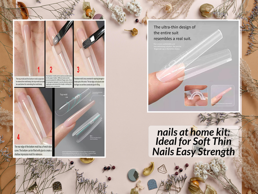 nails at home kit: Ideal for Soft Thin Nails Easy Strength