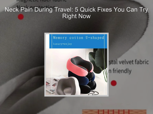 Neck Pain During Travel: 5 Quick Fixes You Can Try Right Now