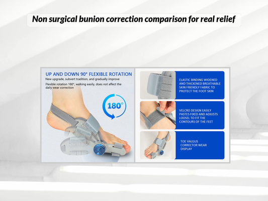 Non surgical bunion correction comparison for real relief