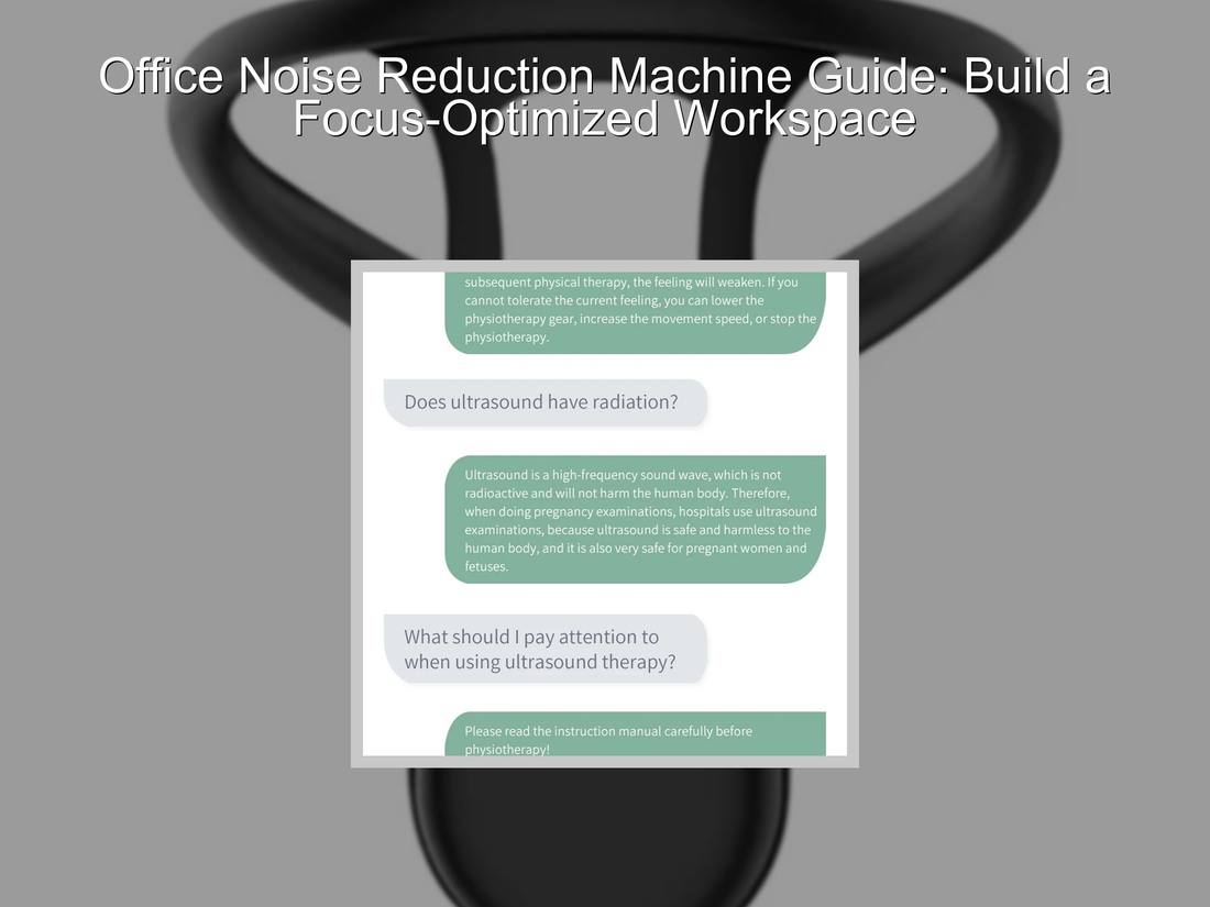 Office Noise Reduction Machine Guide: Build a Focus-Optimized Workspace