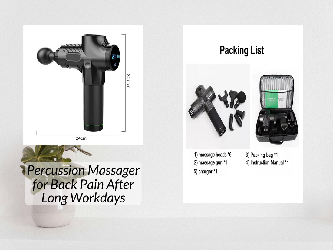Percussion Massager for Back Pain After Long Workdays