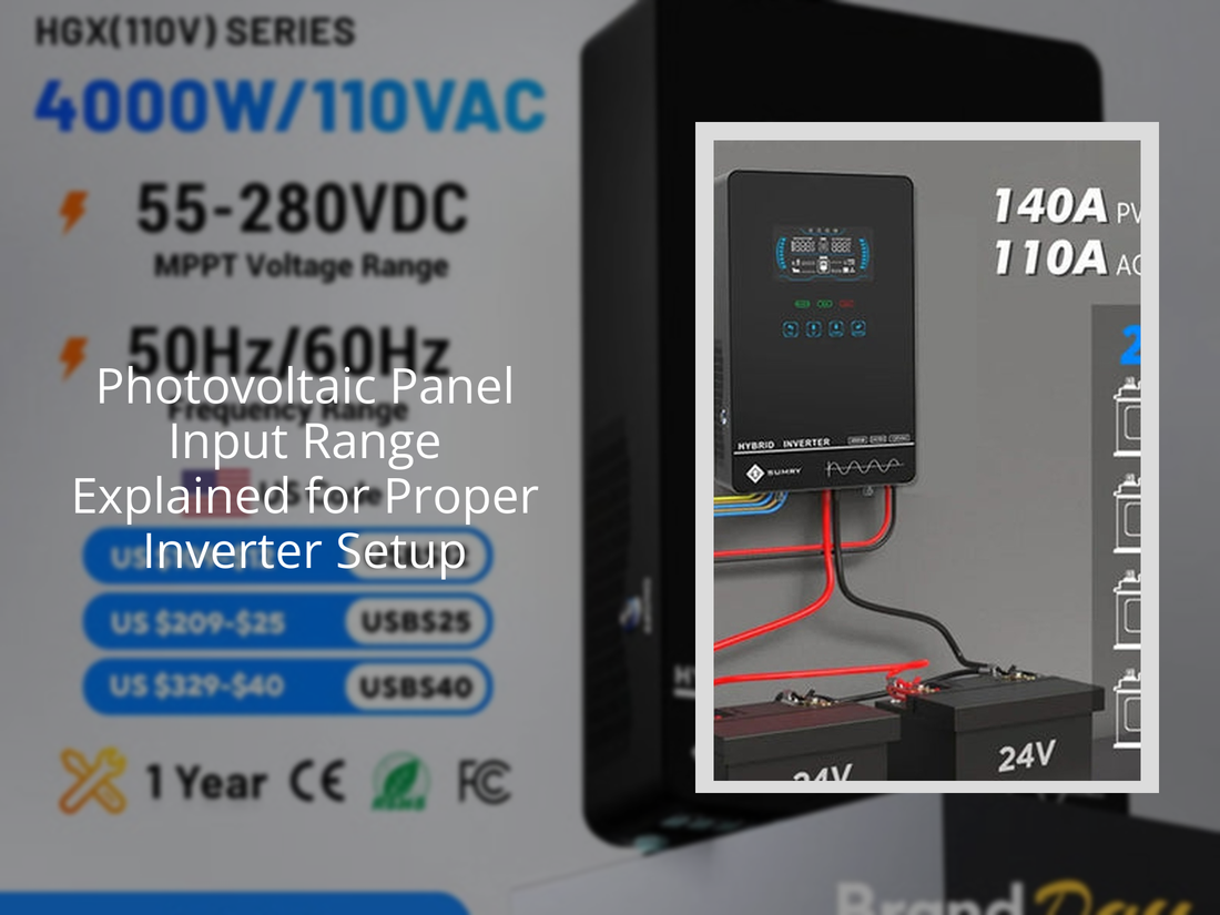 Photovoltaic Panel Input Range Explained for Proper Inverter Setup