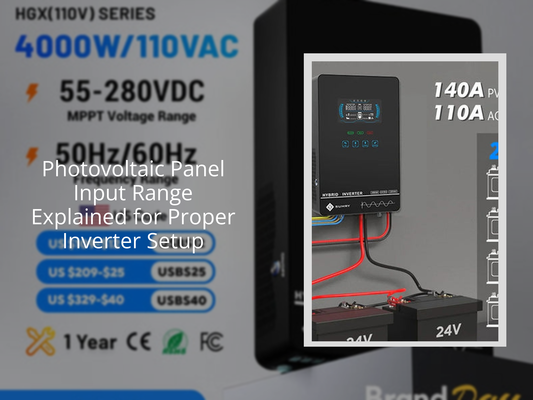 Photovoltaic Panel Input Range Explained for Proper Inverter Setup