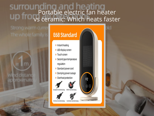Portable electric fan heater vs ceramic: Which heats faster
