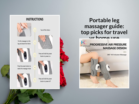 Portable leg massager guide: top picks for travel vs home use