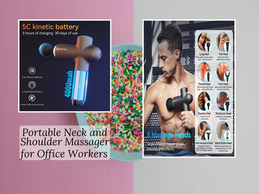 Portable Neck and Shoulder Massager for Office Workers