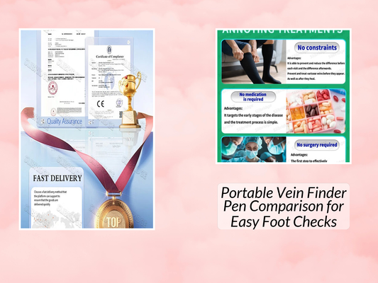 Portable Vein Finder Pen Comparison for Easy Foot Checks