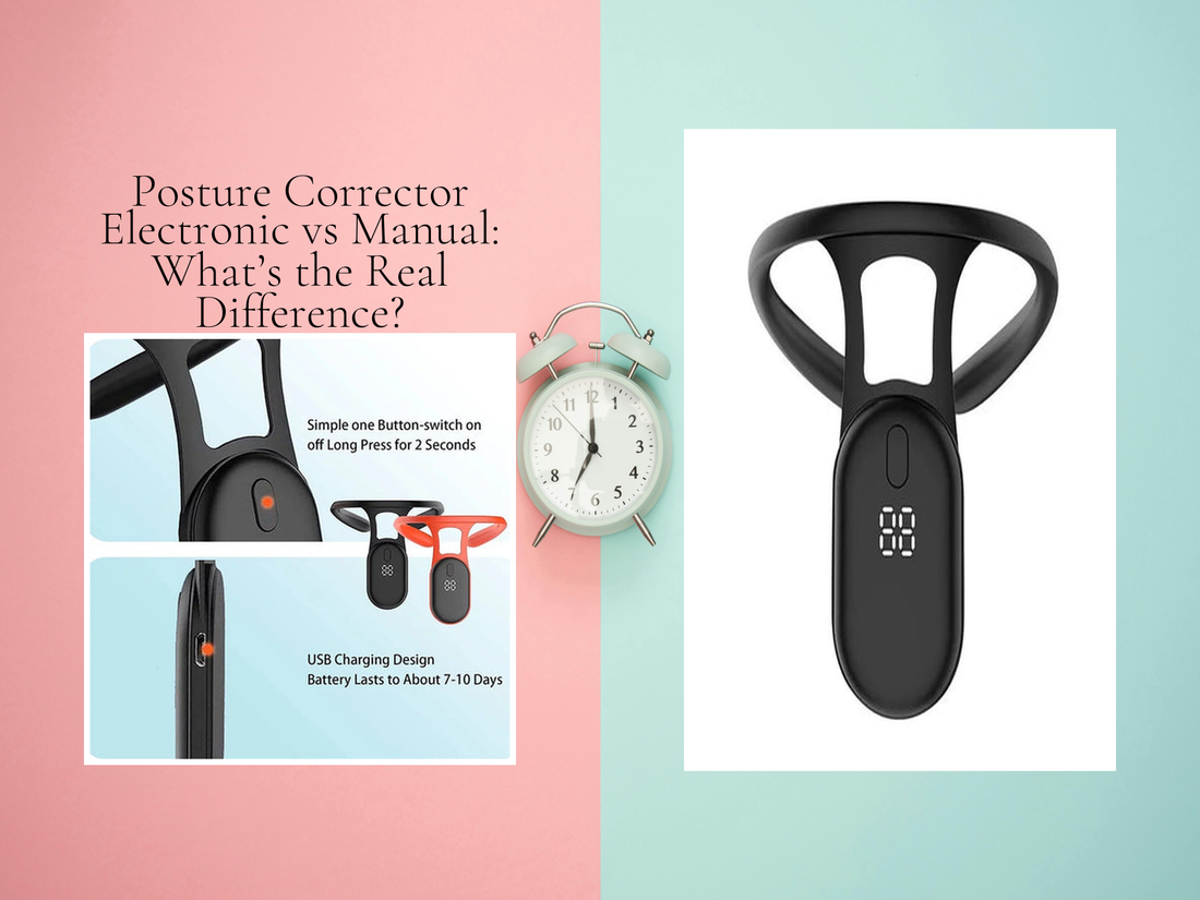 Posture Corrector Electronic vs Manual: What’s the Real Difference?