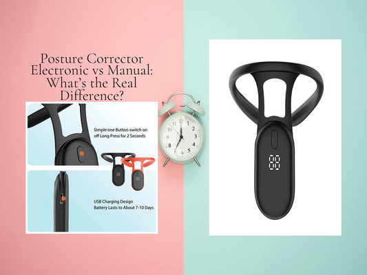 Posture Corrector Electronic vs Manual: What’s the Real Difference?