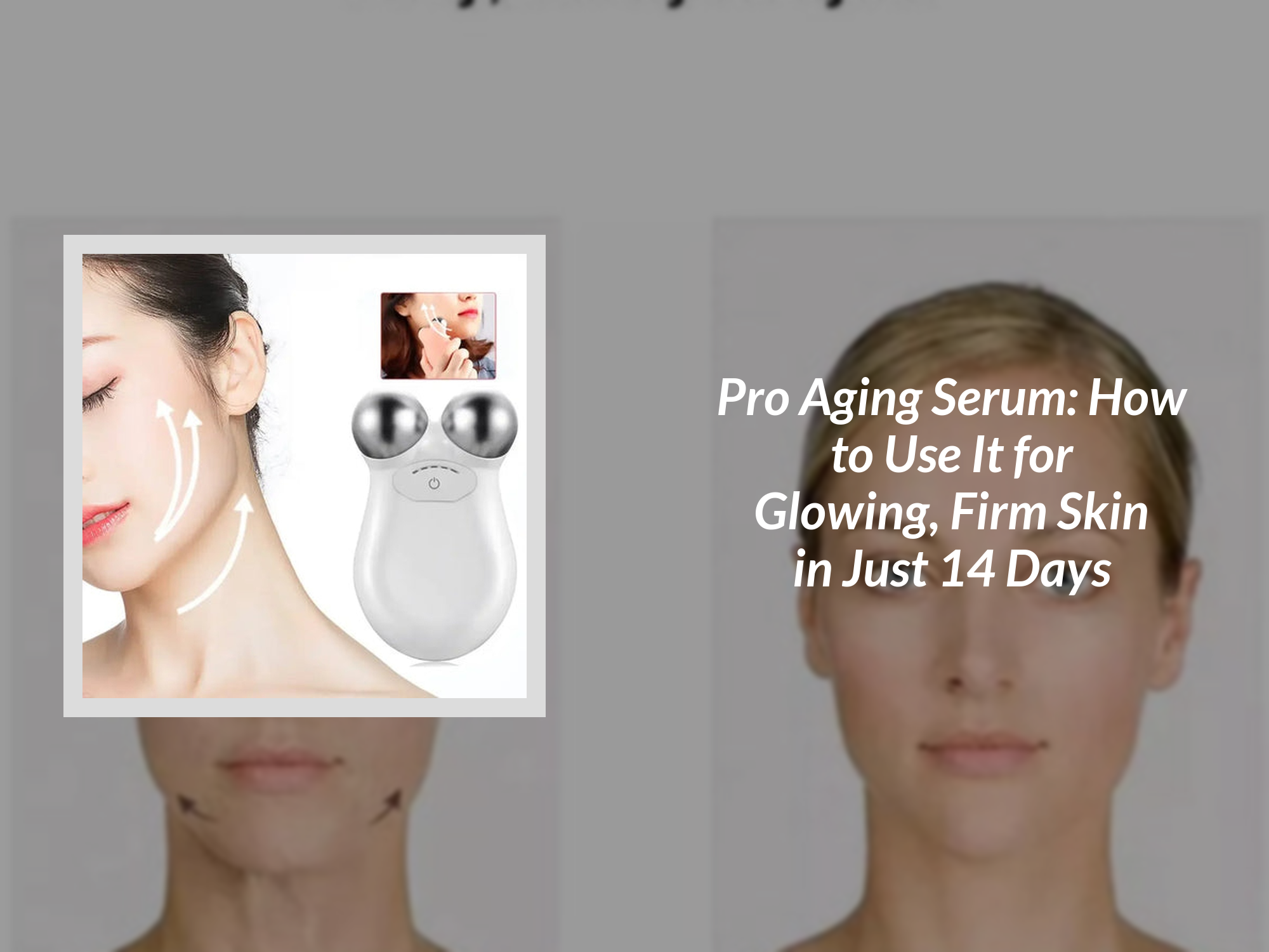 Pro Aging Serum: How to Use It for Glowing, Firm Skin in Just 14 Days ...