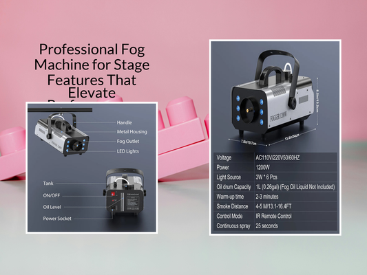 Professional Fog Machine for Stage Features That Elevate Performances