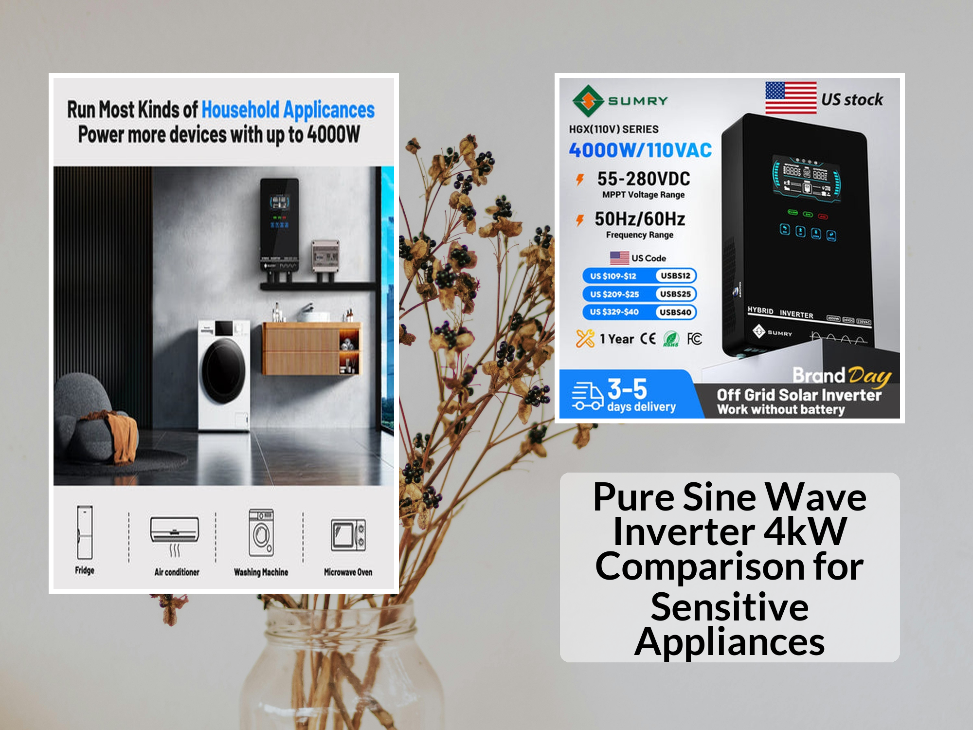 Pure Sine Wave Inverter 4kW Comparison: Which Delivers More? – KentDO ...