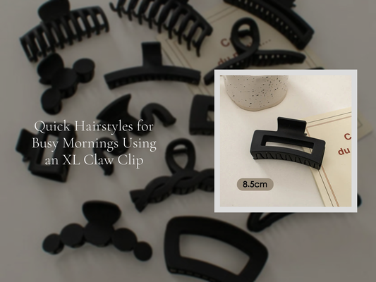 Quick Hairstyles for Busy Mornings Using an XL Claw Clip
