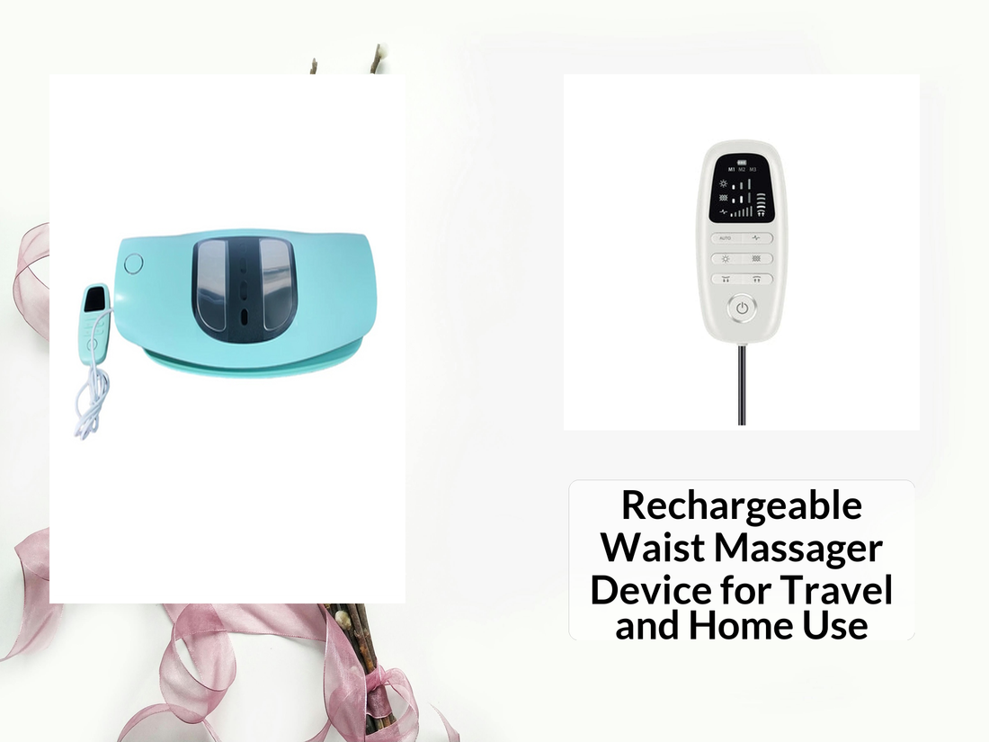 Rechargeable Waist Massager Device for Travel and Home Use