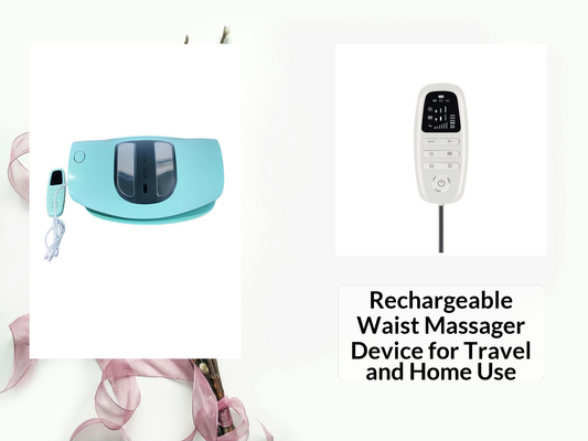 Rechargeable Waist Massager Device for Travel and Home Use