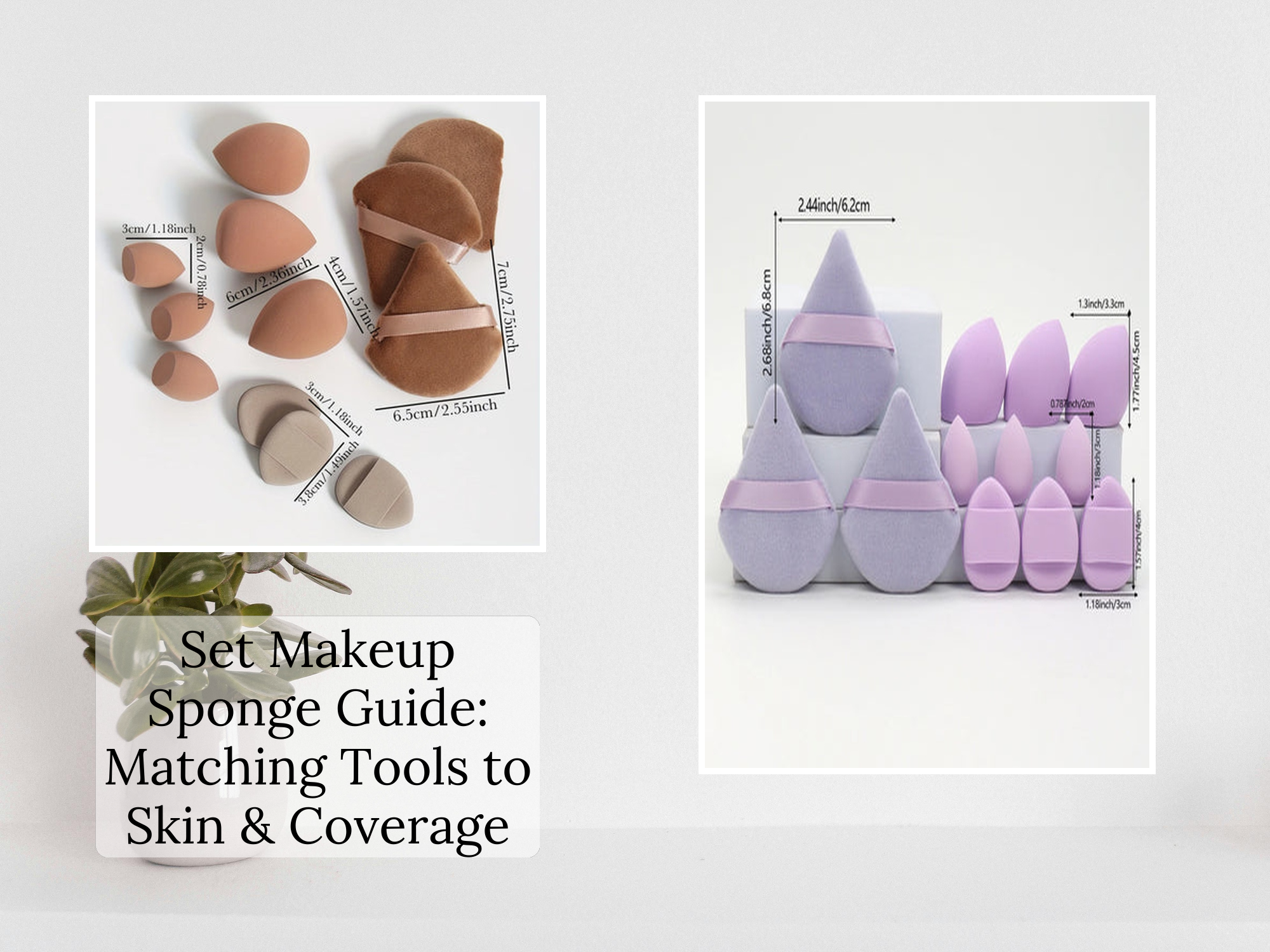 Set Makeup Sponge Guide: Matching Tools to Skin & Coverage – KentDO ...