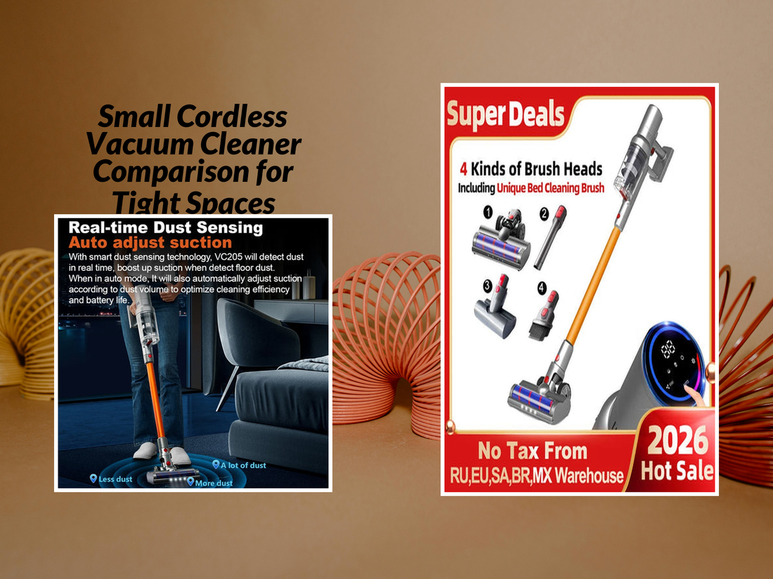 Small Cordless Vacuum Cleaner Comparison for Tight Spaces