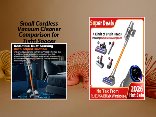 Small Cordless Vacuum Cleaner Comparison for Tight Spaces