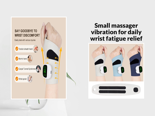 Small massager vibration for daily wrist fatigue relief