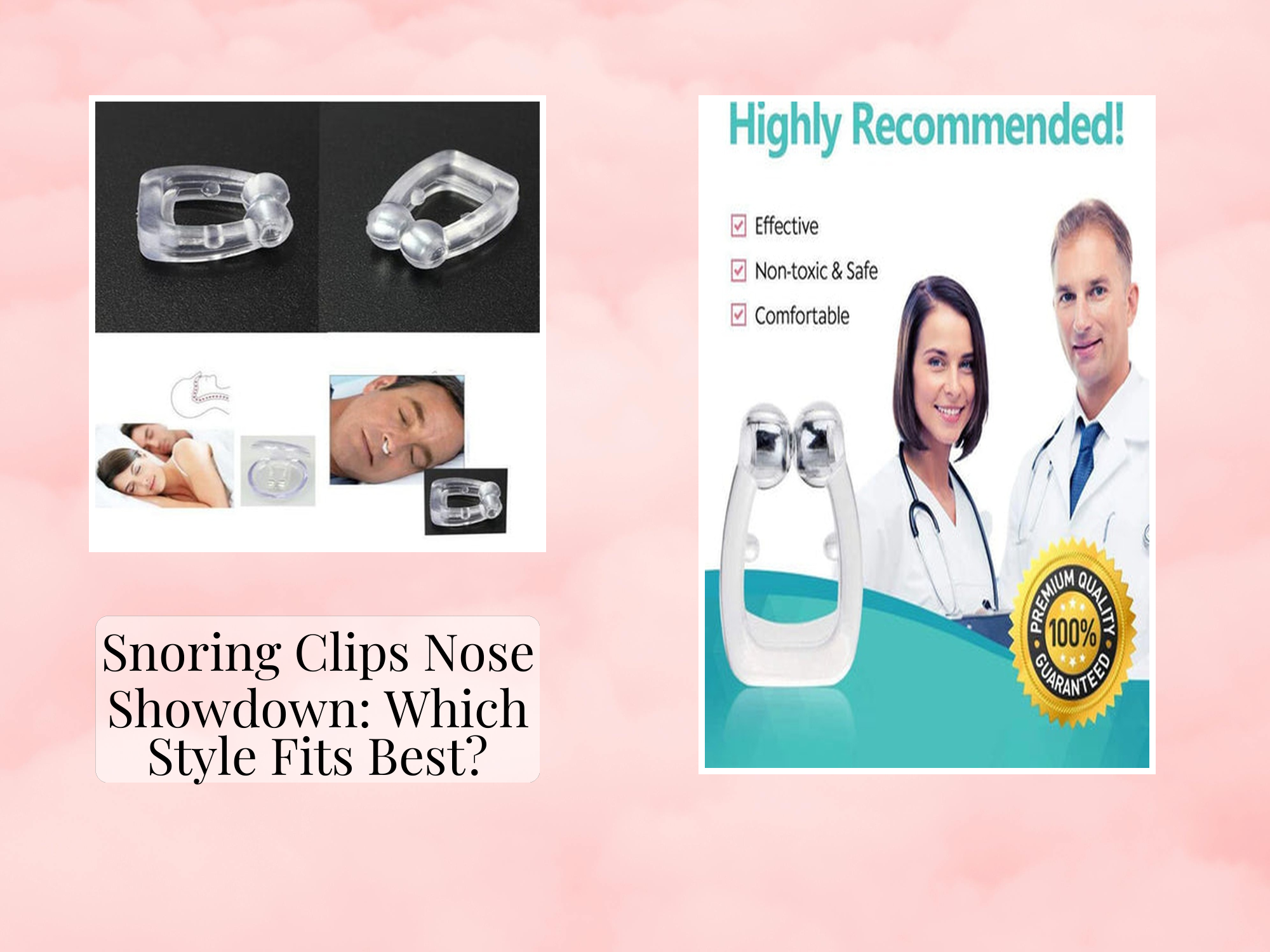 Capso Snoring Snoring Clips Nose Showdown: Which Style Fits Best? – KentDO™ Healthy ...