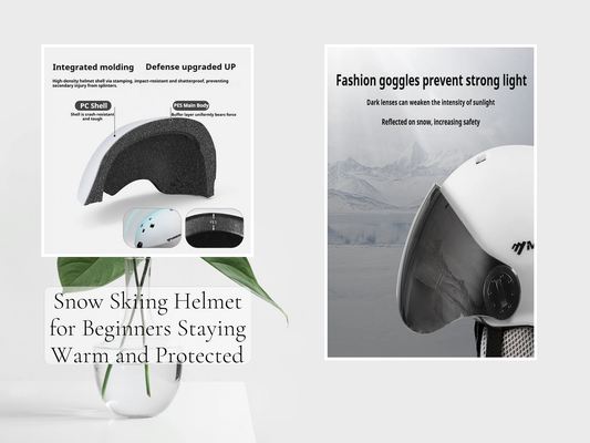 Snow Skiing Helmet for Beginners Staying Warm and Protected