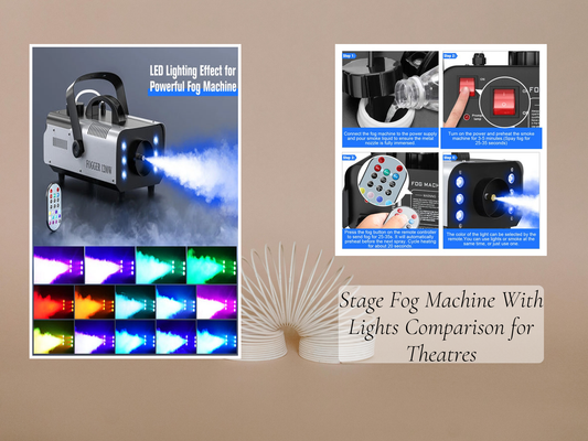 Stage Fog Machine With Lights Comparison for Theatres