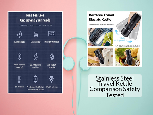Stainless Steel Travel Kettle Comparison Safety Tested