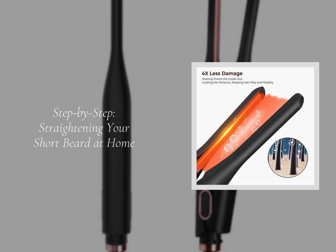 Step-by-Step: Straightening Your Short Beard at Home