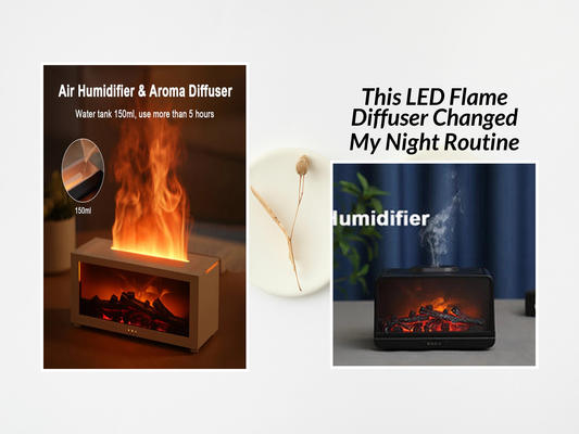 This LED Flame Diffuser Changed My Night Routine