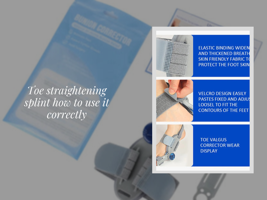 Toe straightening splint how to use it correctly