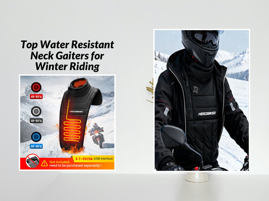 Top Water Resistant Neck Gaiters for Winter Riding