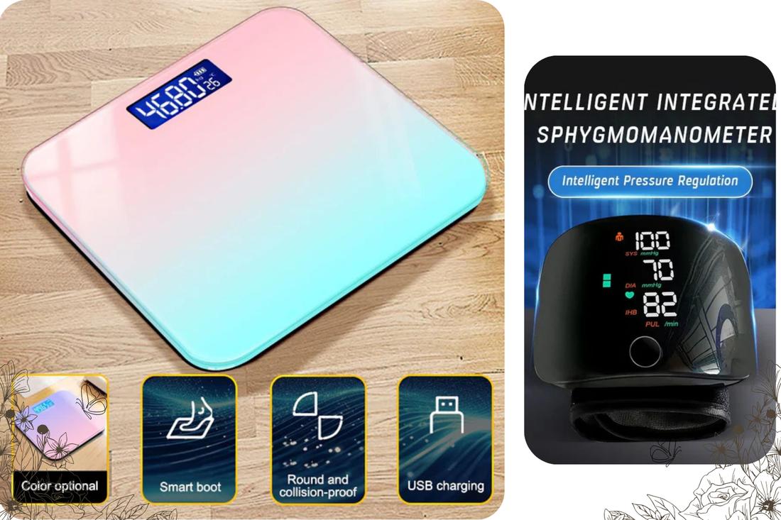 Transform Your Health at Home - Best Wellness Gadgets for a Healthier Lifestyle - KentDO RainbowFit Body Scale and LED Blood Pressure Monitor