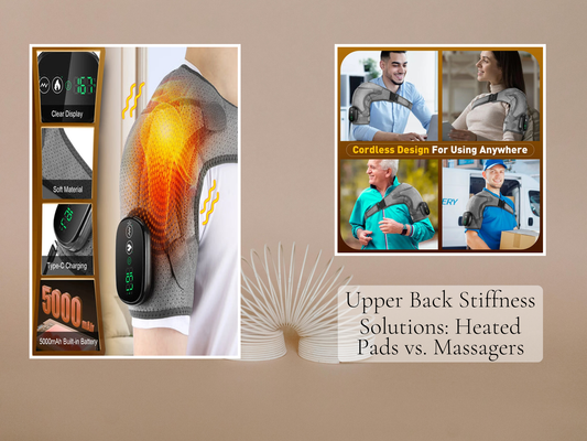 Upper Back Stiffness Solutions: Heated Pads vs. Massagers