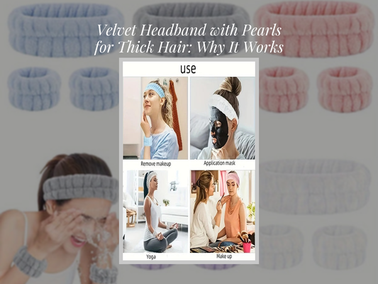 Velvet Headband with Pearls for Thick Hair: Why It Works